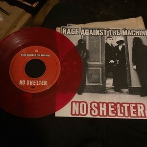 Rage against the machine 45 no shelter single red vinyl